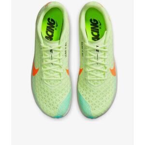Nike Zoom Rival Distance XC5 Track Spikes Men’s 13 Volt Green Orange Sprint Shoe